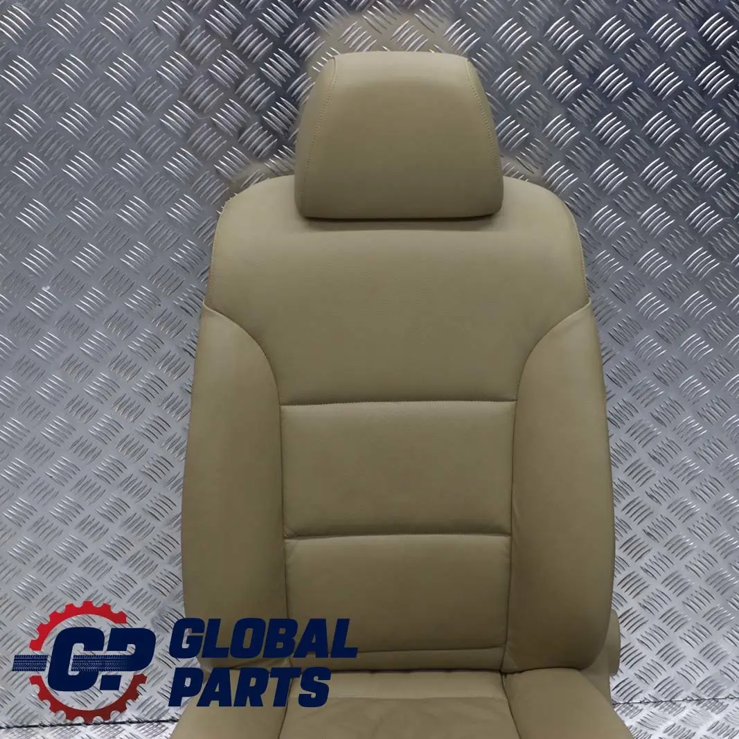 Heated Beige Leather Front Left N/S Seat Passenger Side to BMW 5 Series E60 E61 with Part number 7076664 BMW 5 Series E60 E61 Heated Beige Leather Front Left N/S Seat Passenger Side - SKU rhd-7076664 - Part number 7076664