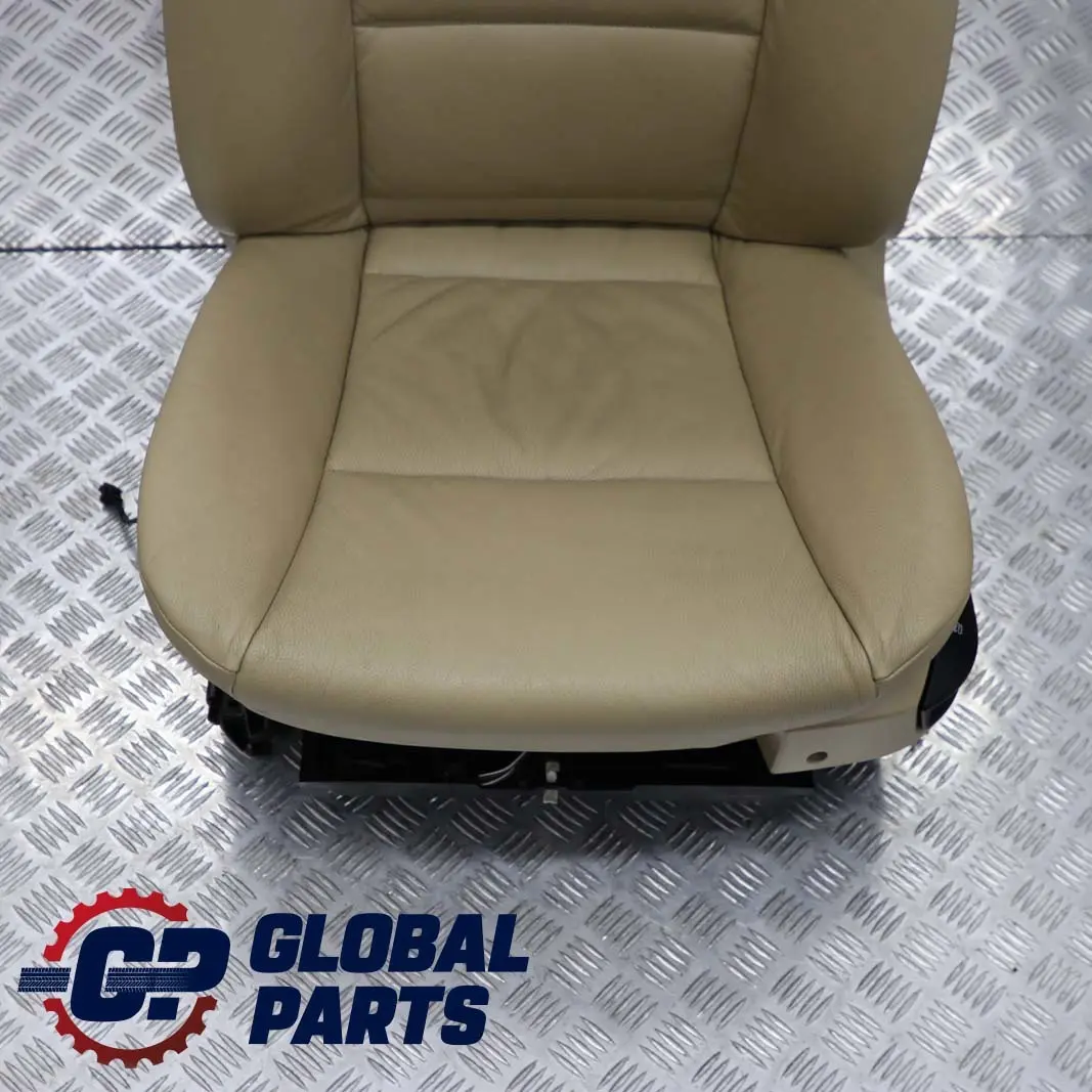 Heated Beige Leather Front Left N/S Seat Passenger Side to BMW 5 Series E60 E61 with Part number 7076664 BMW 5 Series E60 E61 Heated Beige Leather Front Left N/S Seat Passenger Side - SKU rhd-7076664 - Part number 7076664
