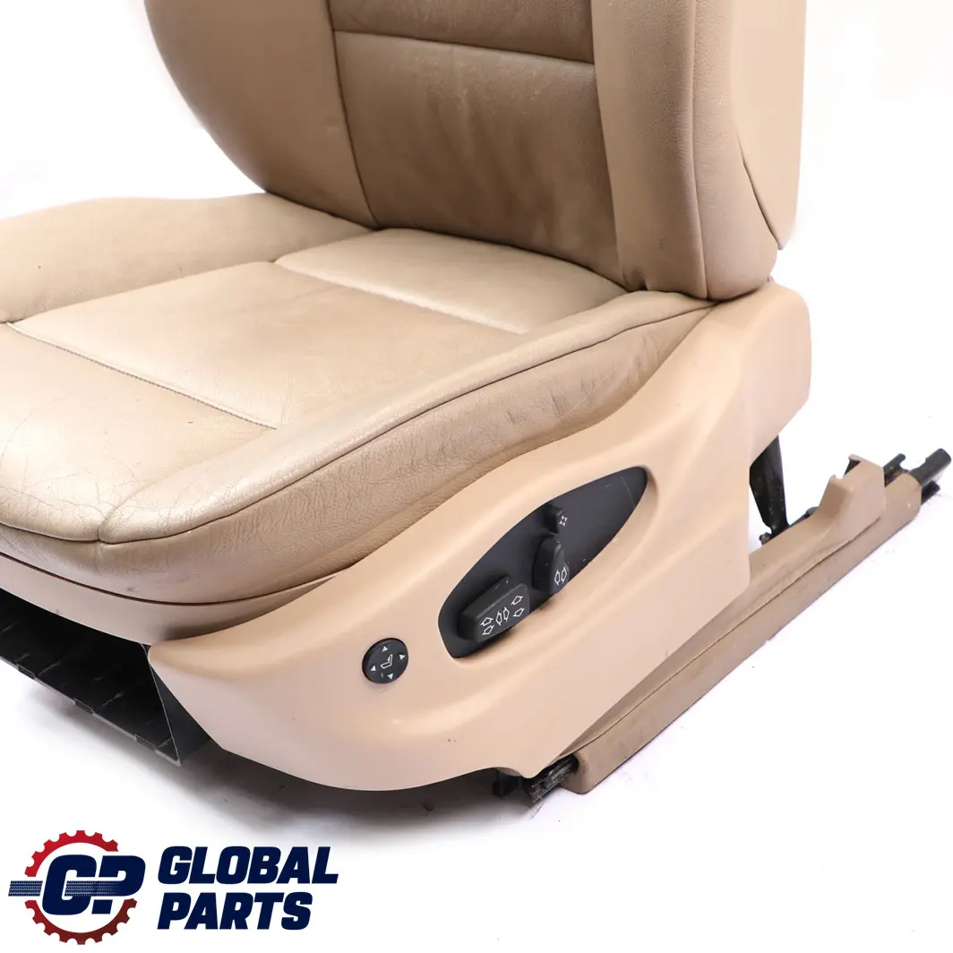 Front Left N/S Beige Leather Seat Passenger Side Memory Comfort to BMW X5 E53 with Part number 7077595 BMW X5 E53 Front Left N/S Beige Leather Seat Passenger Side Memory Comfort - SKU rhd-7077595-1 - Part number 7077595