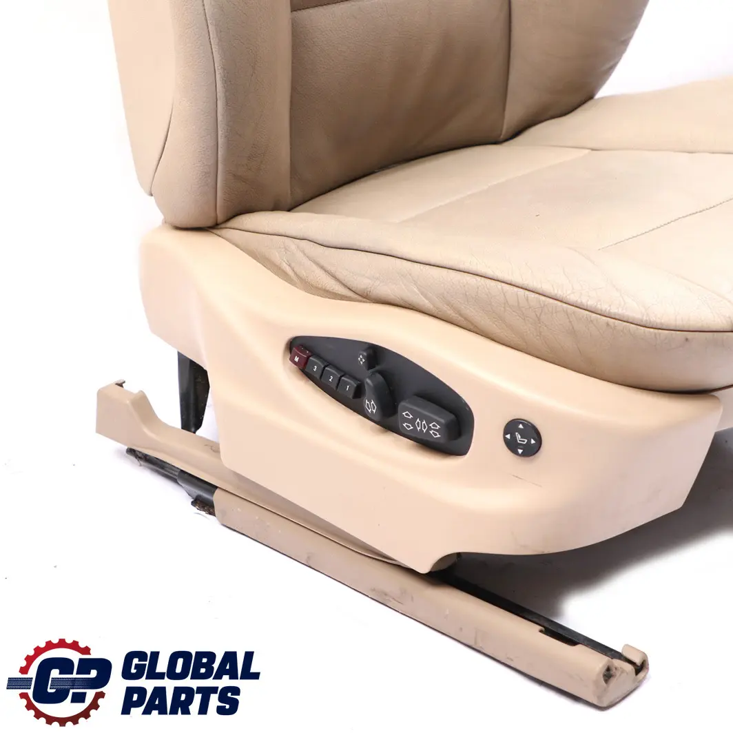 Front Right O/S Beige Leather Seat Driver Side Memory Comfort to BMW X5 E53 with Part number 7077595 BMW X5 E53 Front Right O/S Beige Leather Seat Driver Side Memory Comfort - SKU rhd-7077595-2 - Part number 7077595