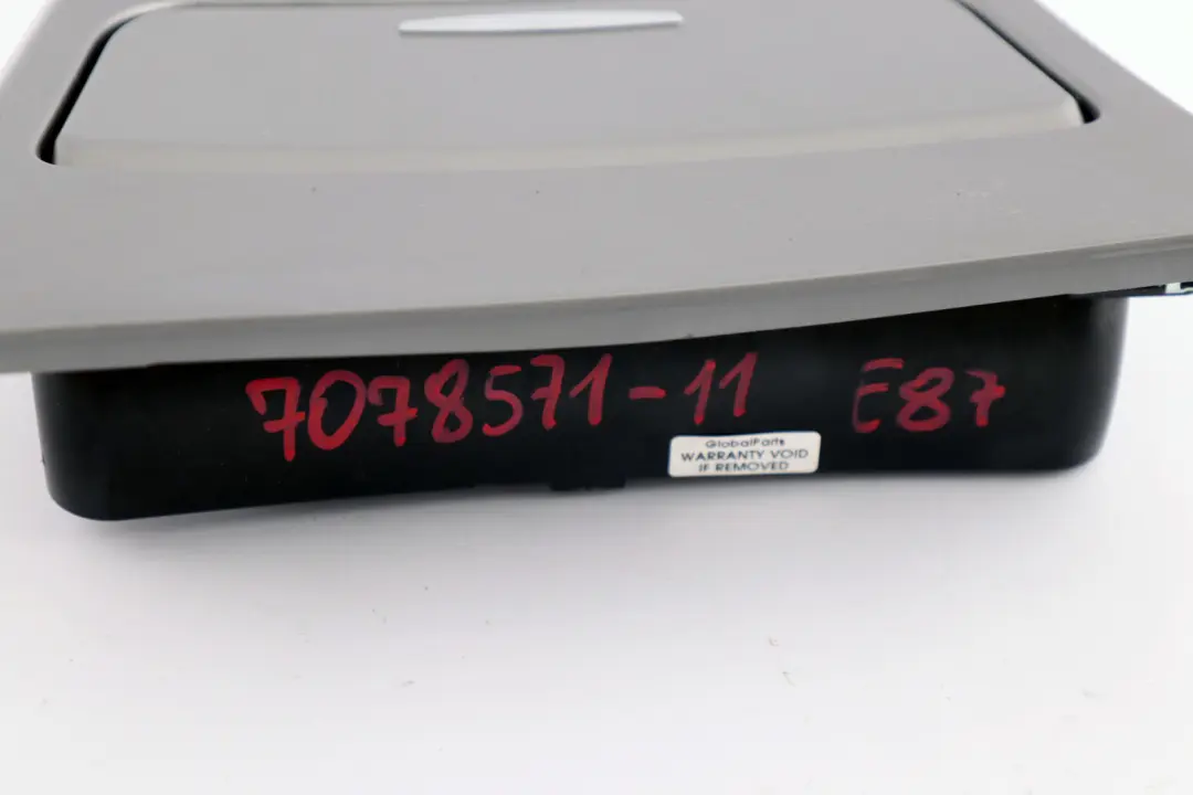 Ashtray Finisher Tray Titan Silver Front to BMW 1 Series 11 E87 with Part number 7078571 BMW 1 Series 11 E87 Ashtray Finisher Tray Titan Silver Front - SKU rhd-7078571-11 - Part number 7078571