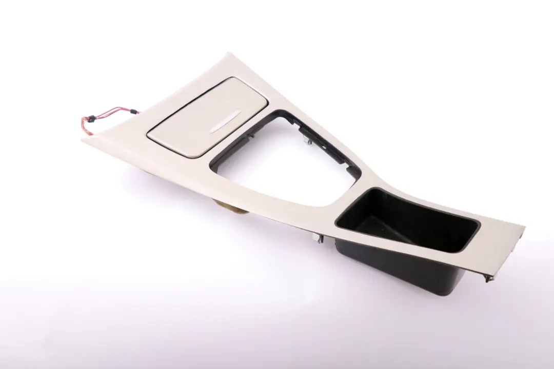 Centre Console Trim Ashtray Gear Surround Aluminium to BMW 3 Series E90 E91 Cover with Part number 6982448 BMW 3 Series E90 E91 Cover Centre Console Trim Ashtray Gear Surround Aluminium - SKU rhd-7078571-41 - Part number 6982448