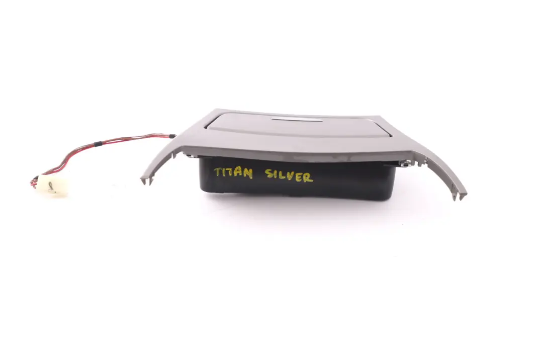 BMW 1 Series 6 E87 Ashtray Finisher Tray Titan Silver Front - SKU rhd-7078571-6 - Part number 7078571