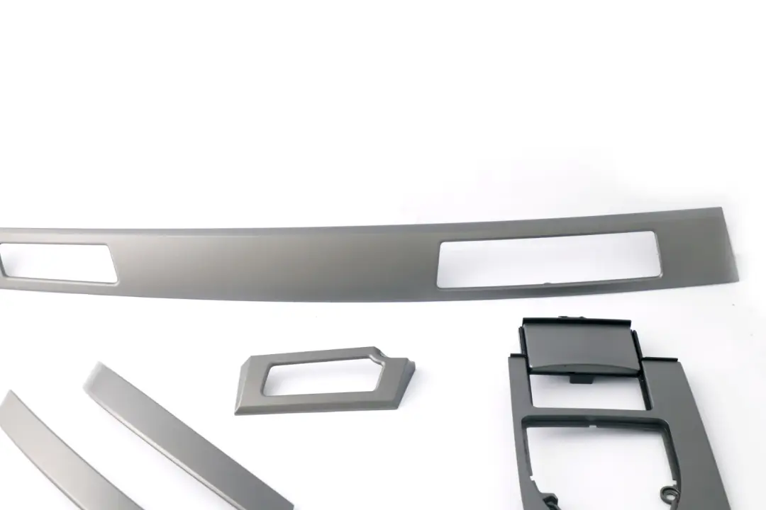 BMW 5 Series E60 E61 Decorative Strip Dashboard Interior Trim Set Titan Dunkel - SKU rhd-7079442-5 - Part number 7079442