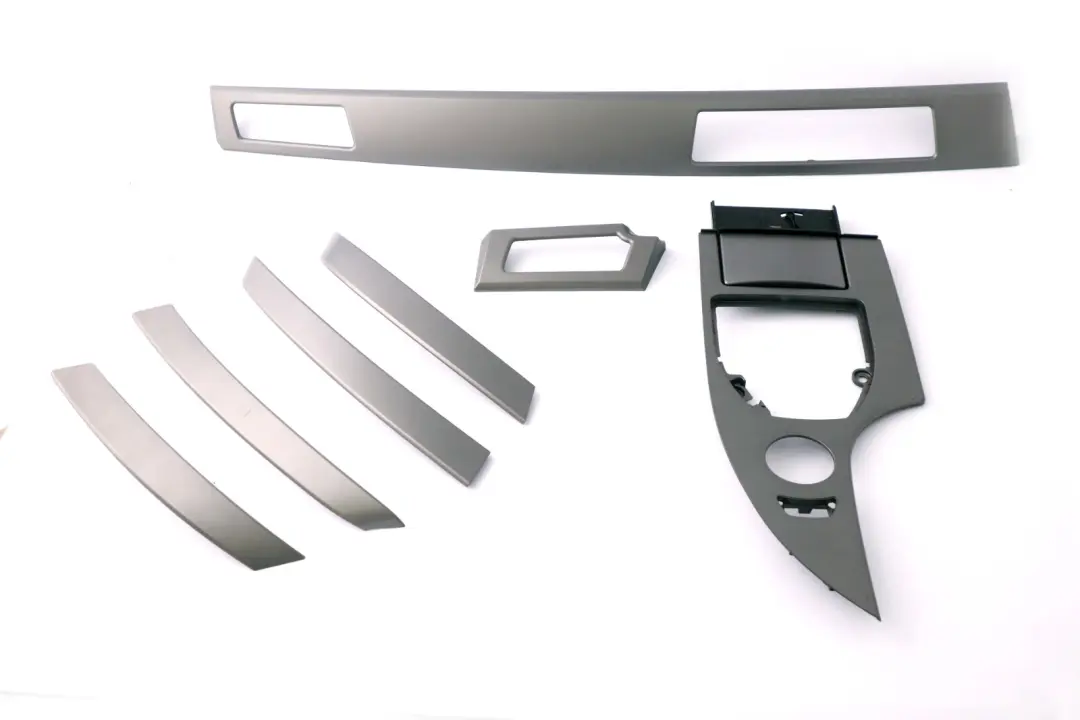 BMW 5 Series E60 E61 Decorative Strip Dashboard Interior Trim Set Titan Dunkel - SKU rhd-7079442-5 - Part number 7079442