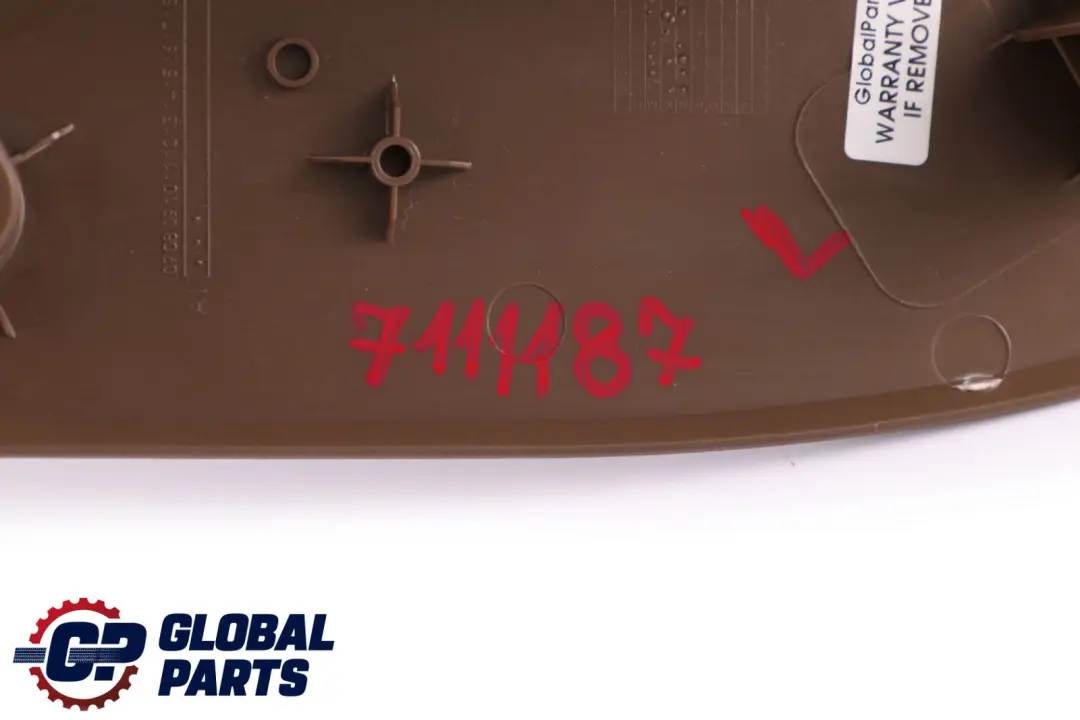Lateral Trim Panel Front Left N/S Leg Room Trüffelbraun to BMW 5 Series E60 E61 with Part number 7111187 BMW 5 Series E60 E61 Lateral Trim Panel Front Left N/S Leg Room Trüffelbraun - SKU rhd-7111187 - Part number 7111187