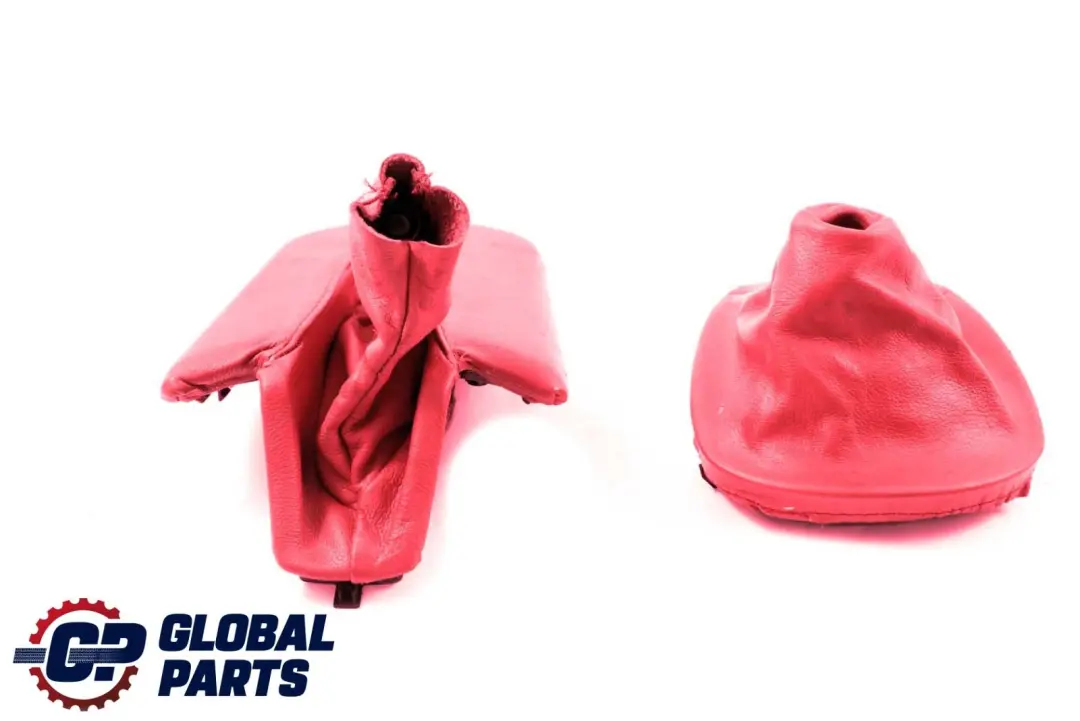 Handbrake Lever Gear Stick Cover Set Red to BMW Z4 Series E85 E86 with Part number 7114362 BMW Z4 Series E85 E86 Handbrake Lever Gear Stick Cover Set Red - SKU rhd-7114362-3 - Part number 7114362