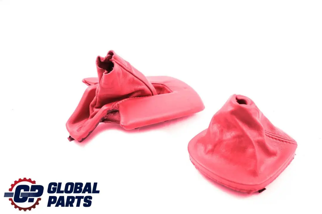 Handbrake Lever Gear Stick Cover Set Red to BMW Z4 Series E85 E86 with Part number 7114362 BMW Z4 Series E85 E86 Handbrake Lever Gear Stick Cover Set Red - SKU rhd-7114362-3 - Part number 7114362