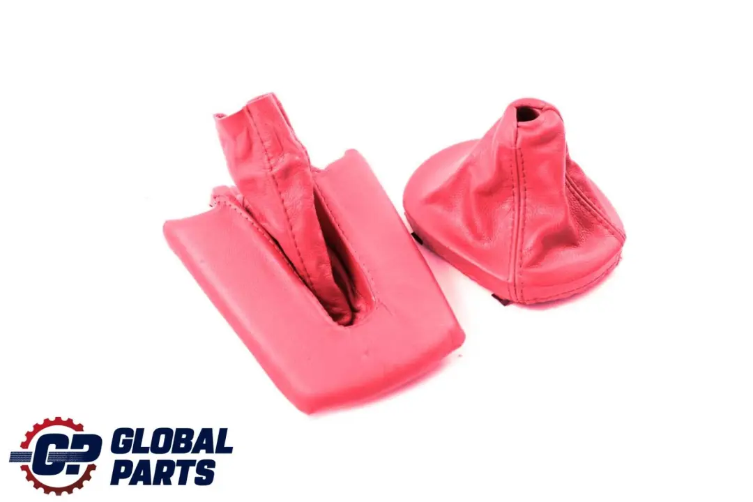 Handbrake Lever Gear Stick Cover Set Red to BMW Z4 Series E85 E86 with Part number 7114362 BMW Z4 Series E85 E86 Handbrake Lever Gear Stick Cover Set Red - SKU rhd-7114362-3 - Part number 7114362