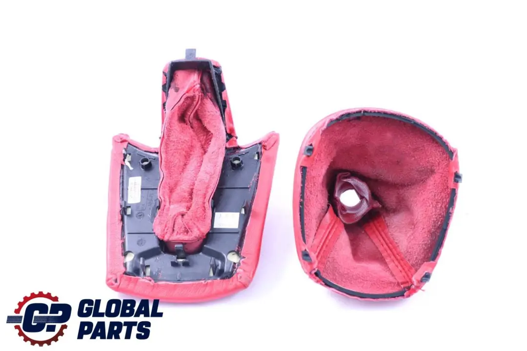 Handbrake Lever Gear Stick Cover Set Red to BMW Z4 Series E85 E86 with Part number 7114362 BMW Z4 Series E85 E86 Handbrake Lever Gear Stick Cover Set Red - SKU rhd-7114362-3 - Part number 7114362
