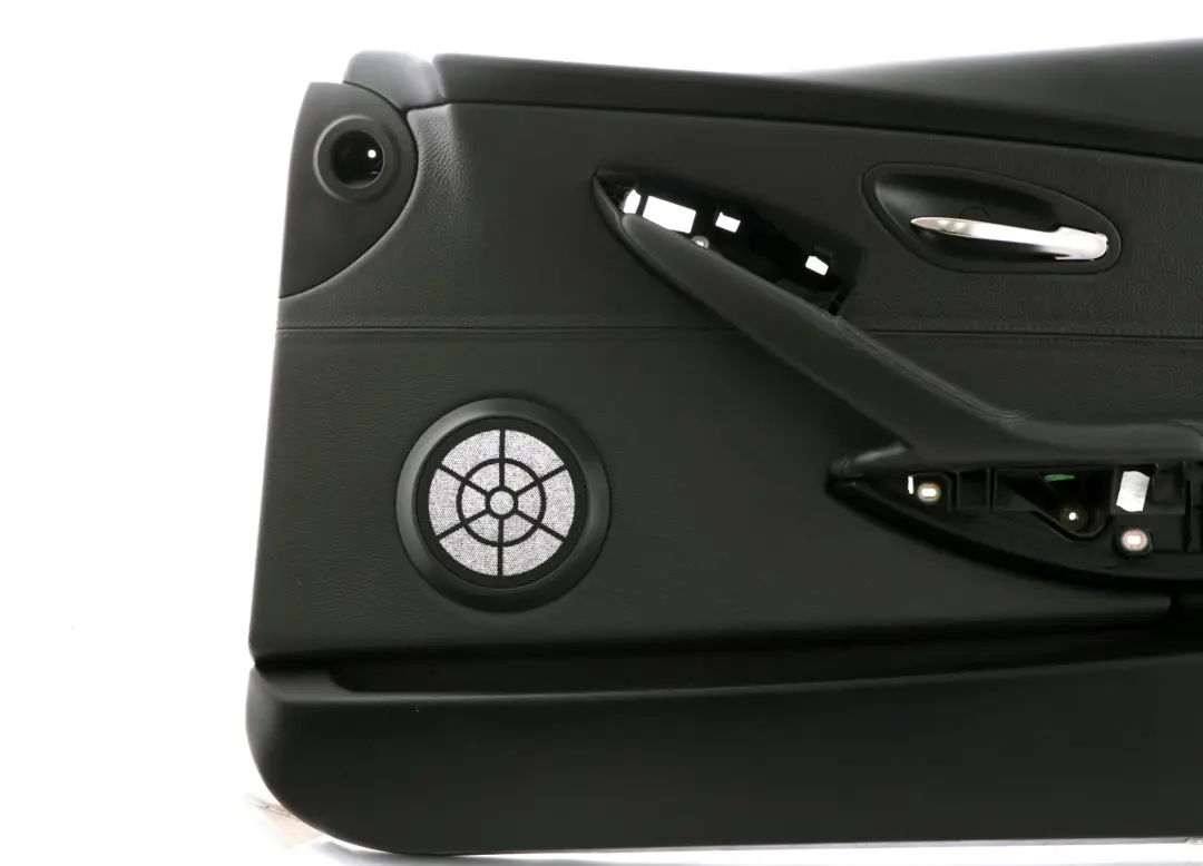 Front Right O/S Door Card Leather Trim Panel Black to BMW 6 Series E63 E64 with Part number 7115504 BMW 6 Series E63 E64 Front Right O/S Door Card Leather Trim Panel Black - SKU rhd-7115504 - Part number 7115504