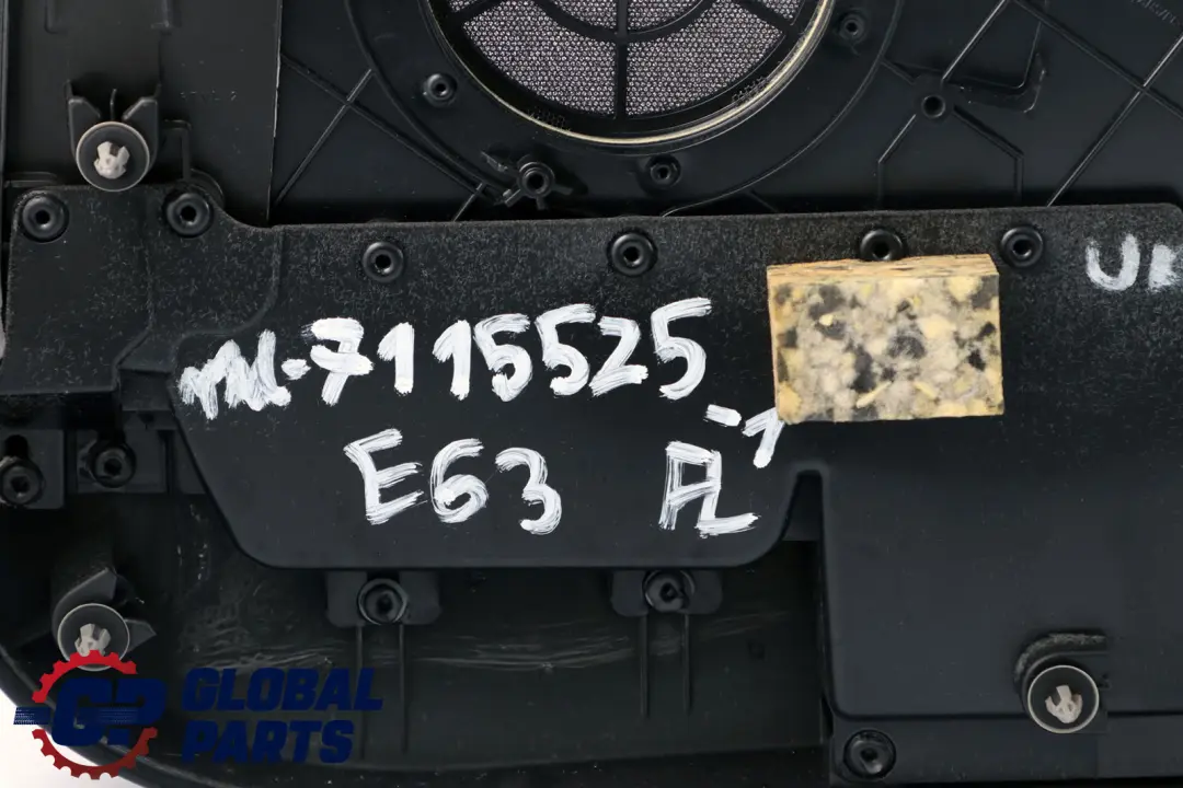 BMW 6 Series E63 E64 1 Front Left N/S Door Card Leather Trim Panel Black - SKU rhd-7115525-1 - Part number 7115525