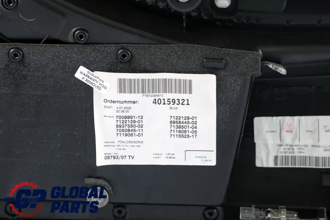 Front Left N/S Door Card Leather Trim Panel Black to BMW 6 Series E63 E64 1 with Part number 7115525 BMW 6 Series E63 E64 1 Front Left N/S Door Card Leather Trim Panel Black - SKU rhd-7115525-1 - Part number 7115525