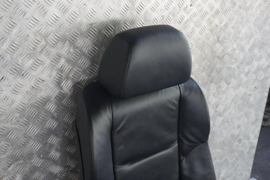 Pearl Black Leather Front Left N/S Seat Passenger Side Memory to BMW 7 E65 Sport with Part number 7117113 BMW 7 E65 Sport Pearl Black Leather Front Left N/S Seat Passenger Side Memory - SKU rhd-7117113-1 - Part number 7117113