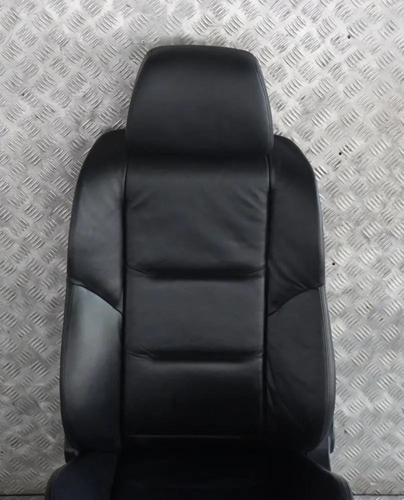 BMW 7 E65 Sport Pearl Black Leather Front Left N/S Seat Passenger Side Memory - SKU rhd-7117113-1 - Part number 7117113