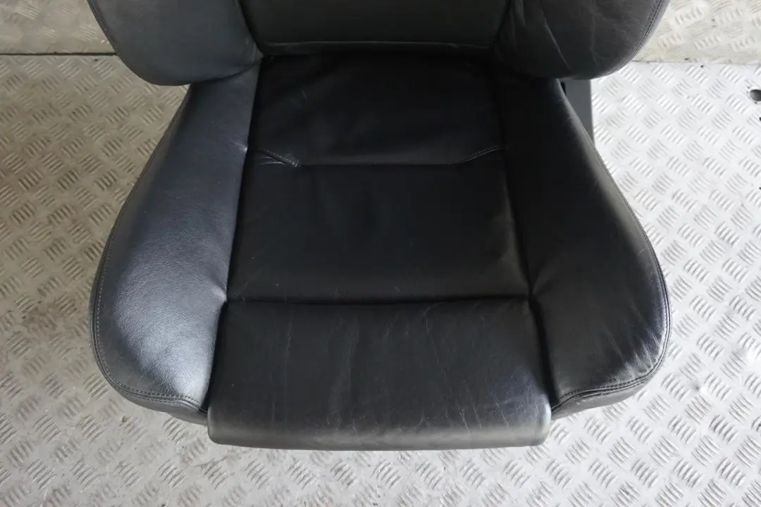 BMW 7 E65 Sport Pearl Black Leather Front Left N/S Seat Passenger Side Memory - SKU rhd-7117113-1 - Part number 7117113