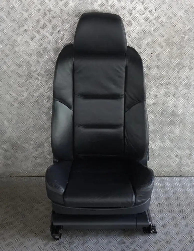 Pearl Black Leather Front Left N/S Seat Passenger Side Memory to BMW 7 E65 Sport with Part number 7117113 BMW 7 E65 Sport Pearl Black Leather Front Left N/S Seat Passenger Side Memory - SKU rhd-7117113-1 - Part number 7117113