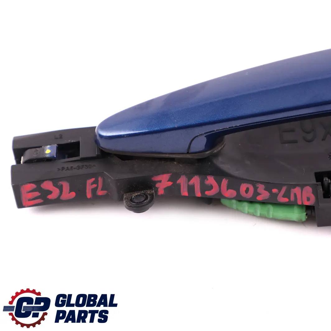 Front Left Grab Handle N/S Le Mans Blau Blue Metallic 381 to BMW 3 Series E92 E93 with Part number 7119603 BMW 3 Series E92 E93 Front Left Grab Handle N/S Le Mans Blau Blue Metallic 381 - SKU rhd-7119603-LMB1 - Part number 7119603