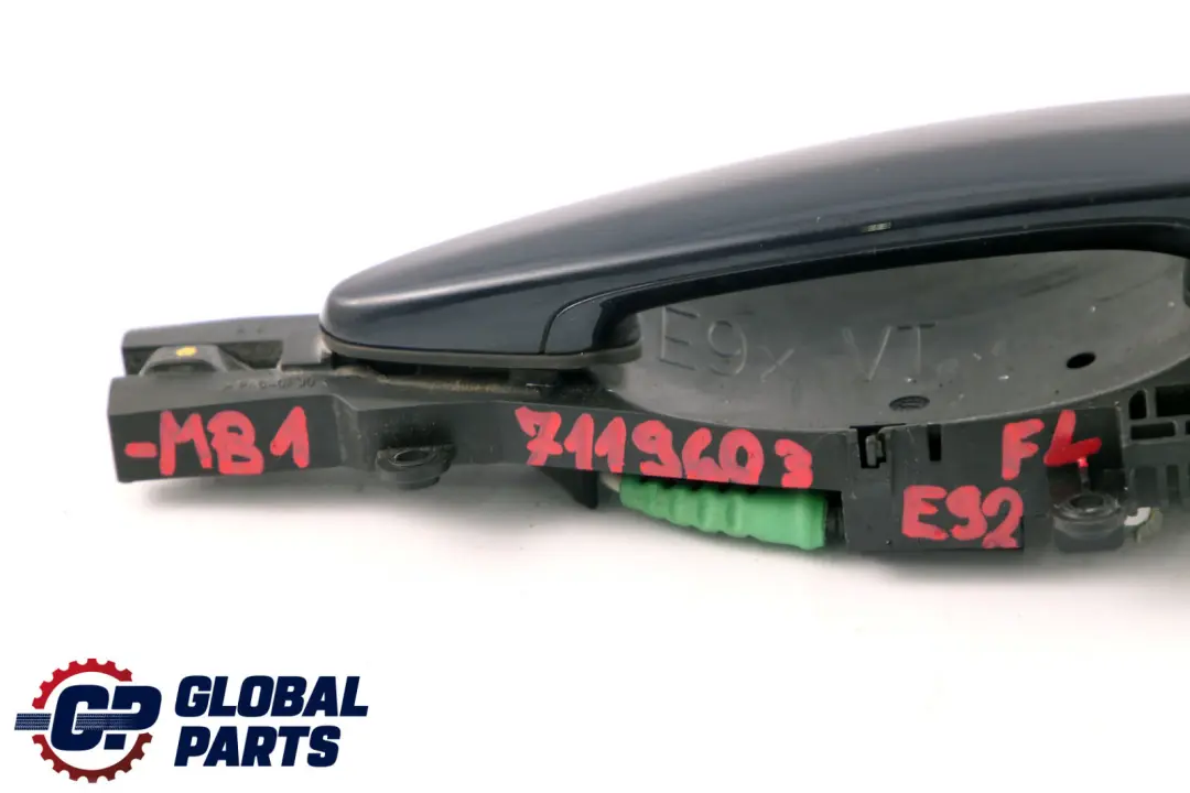 Complete Left Grab Handle N/S Monacoblau Monacoblau Blue to BMW 3 Series E92 E93 with Part number 7119603 BMW 3 Series E92 E93 Complete Left Grab Handle N/S Monacoblau Monacoblau Blue - SKU rhd-7119603-MB1 - Part number 7119603