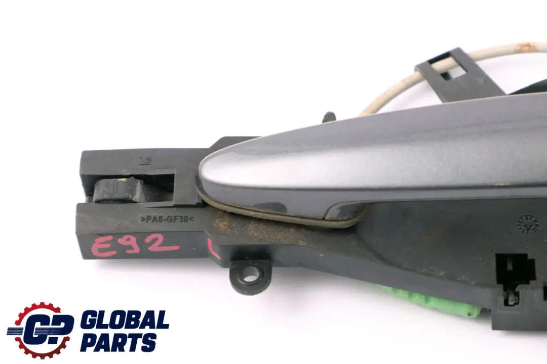 Complete Left Grab Handle N/S Sparkling Graphite Metallic to BMW 3 Series E92 E93 with Part number 7119603 BMW 3 Series E92 E93 Complete Left Grab Handle N/S Sparkling Graphite Metallic - SKU rhd-7119603-SG - Part number 7119603