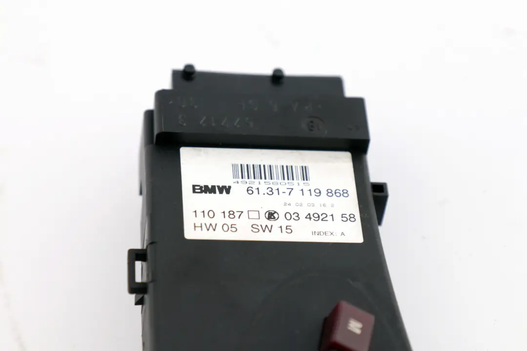 Actuation Unit Panel Seat Front Right Switch O/S to BMW X5 Series E53 with Part number 7119868 BMW X5 Series E53 Actuation Unit Panel Seat Front Right Switch O/S - SKU rhd-7119868 - Part number 7119868