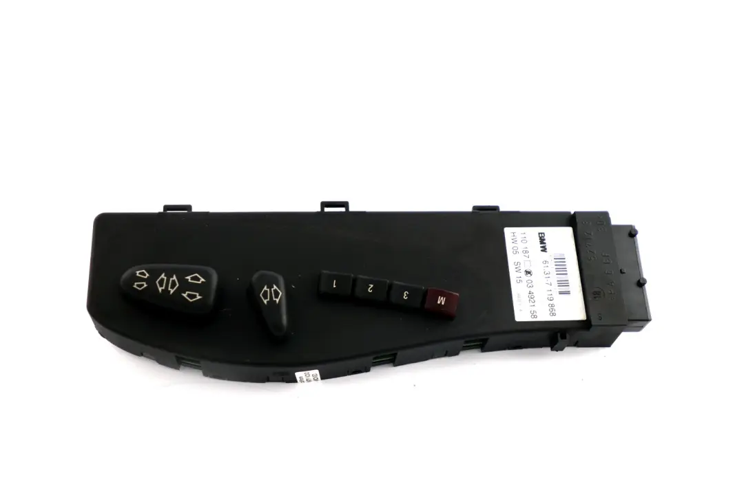 Actuation Unit Panel Seat Front Right Switch O/S to BMW X5 Series E53 with Part number 7119868 BMW X5 Series E53 Actuation Unit Panel Seat Front Right Switch O/S - SKU rhd-7119868 - Part number 7119868