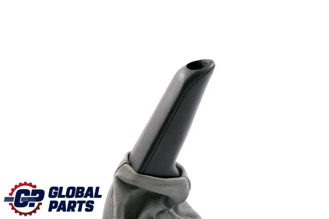 Grey Leather Handbrake Lever Cover Part to BMW 5 Series E60 E61 LCI with Part number 7121032 BMW 5 Series E60 E61 LCI Grey Leather Handbrake Lever Cover Part - SKU rhd-7121032 - Part number 7121032