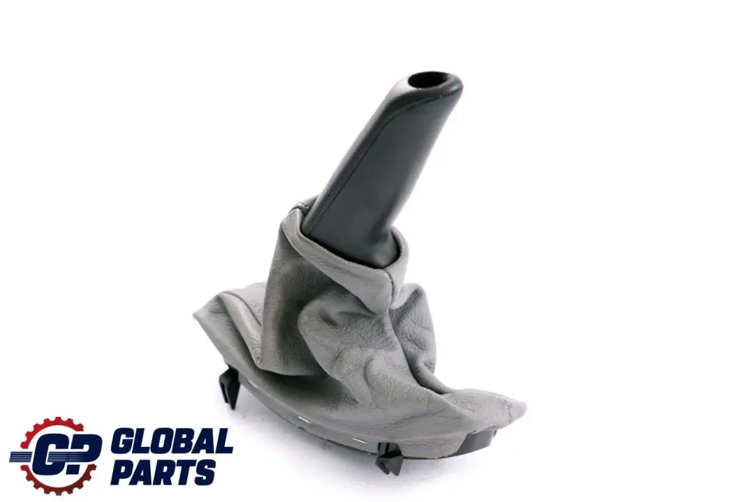 Grey Leather Handbrake Lever Cover Part to BMW 5 Series E60 E61 LCI with Part number 7121032 BMW 5 Series E60 E61 LCI Grey Leather Handbrake Lever Cover Part - SKU rhd-7121032 - Part number 7121032
