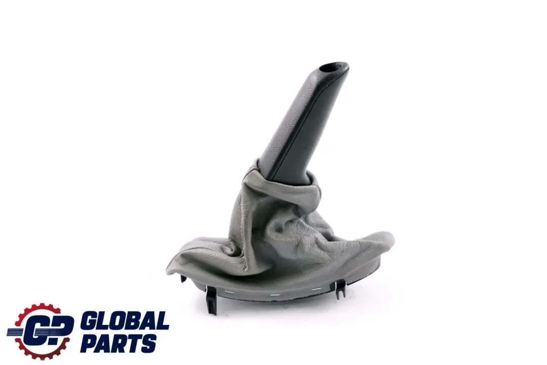 Grey Leather Handbrake Lever Cover Part to BMW 5 Series E60 E61 LCI with Part number 7121032 BMW 5 Series E60 E61 LCI Grey Leather Handbrake Lever Cover Part - SKU rhd-7121032 - Part number 7121032