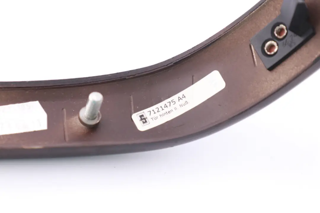 BMW 3 Series 2 E90 E91 Trim Door Rear Left N/S Strip Wood Burr Walnut - SKU 7121475-2 - Part number 7121475