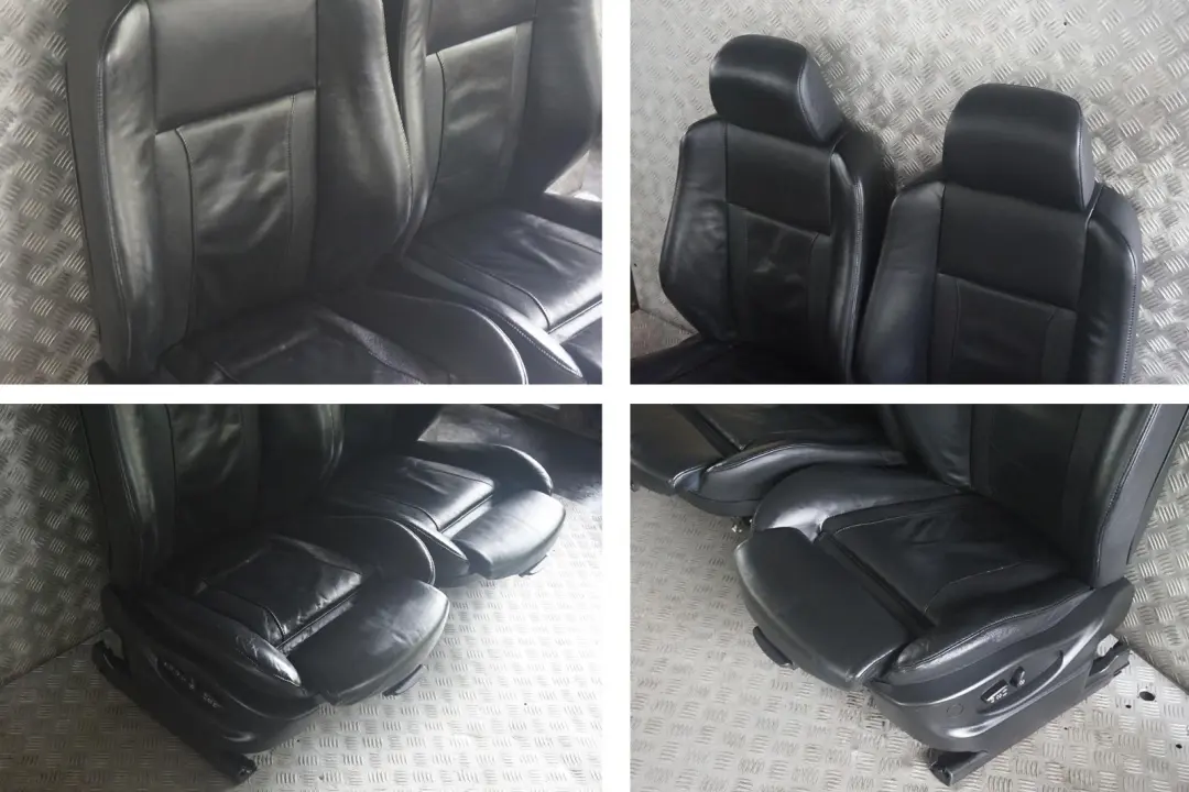BMW X5 E53 Heated Sport Black Exclusive Leather Front Left Right Seats Memory - SKU rhd-7122082 - Part number 7122082
