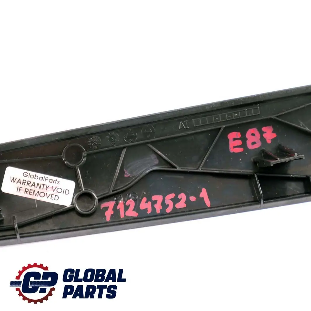 Strip Trim Cover Dashboard Centre Gomera Black to BMW 1 Series 1 E87 with Part number 7124752 BMW 1 Series 1 E87 Strip Trim Cover Dashboard Centre Gomera Black - SKU rhd-7124752-1 - Part number 7124752