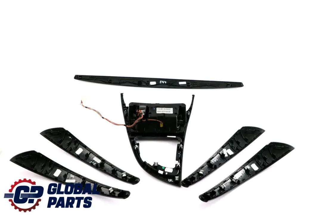BMW 1 Series E87 Gomera Black Interior Trim Set Ashtray Dashboard Dash Strip - SKU rhd-7124752-5 - Part number 7124752