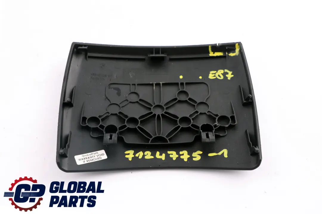 Centre Console Rear Trim Black 7068730 to BMW 1 Series E87 Cover with Part number 7124775 BMW 1 Series E87 Cover Centre Console Rear Trim Black 7068730 - SKU 7124775-1 - Part number 7124775