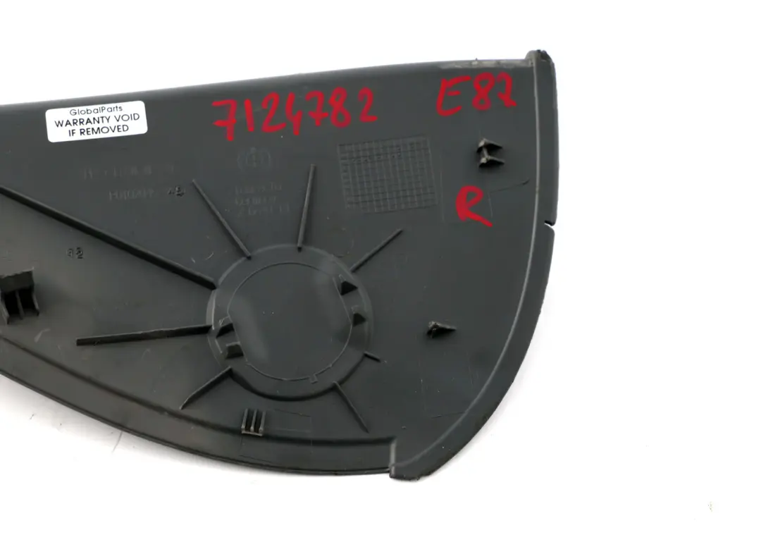 BMW 1 Series E87 Cover Dashboard Right O/S Grey Alaska Grau - SKU rhd-7124782 - Part number 7124782