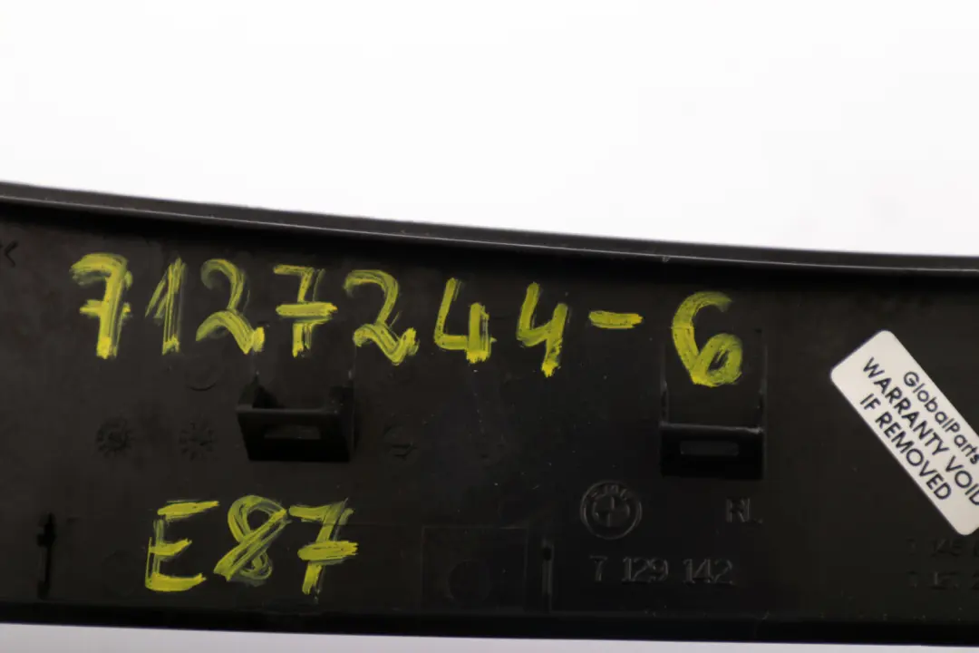 Ashtray Finisher Trim Tray Decor Gomera Black Front to BMW 1 Series 6 E87 with Part number 7127244 BMW 1 Series 6 E87 Ashtray Finisher Trim Tray Decor Gomera Black Front - SKU rhd-7127244-6 - Part number 7127244