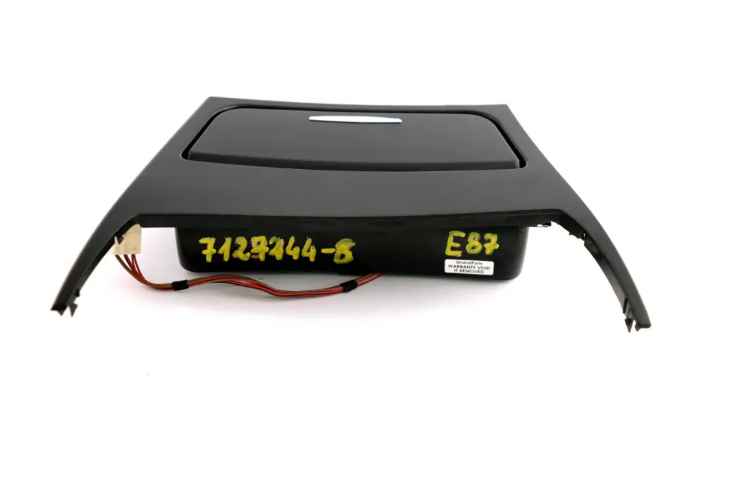 Front Ashtray Finisher Trim Tray Decor Gomera Black to BMW 1 Series 8 E87 with Part number 7127244 BMW 1 Series 8 E87 Front Ashtray Finisher Trim Tray Decor Gomera Black - SKU rhd-7127244-8 - Part number 7127244
