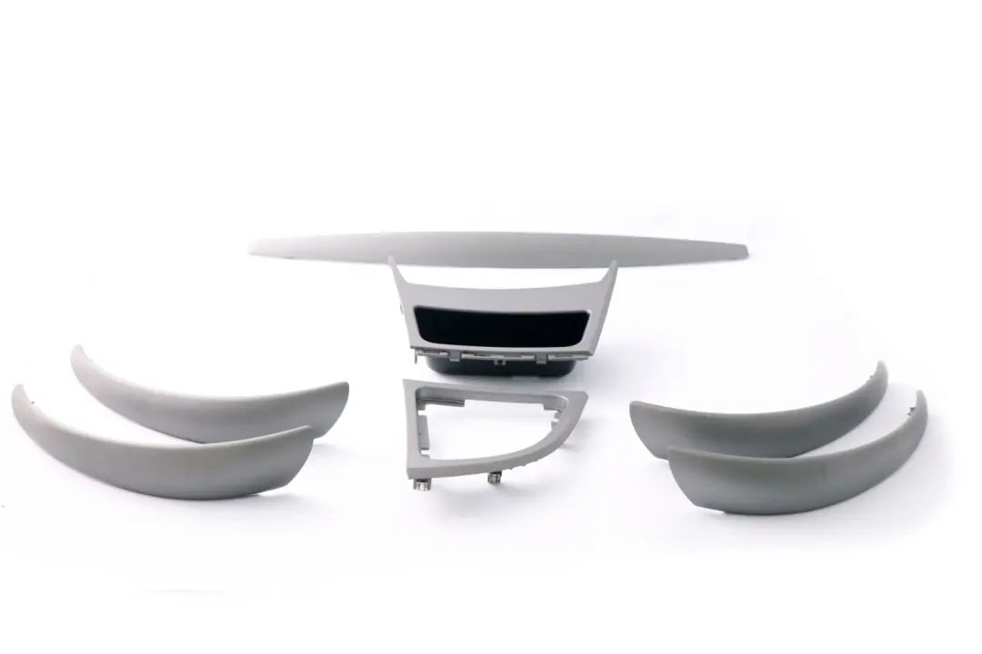 BMW 1 Series E87 LCI Silver Decor Trim Set Dash Dashboard Ashtray Titan Matt - SKU rhd-7129142-10 - Part number 7129142