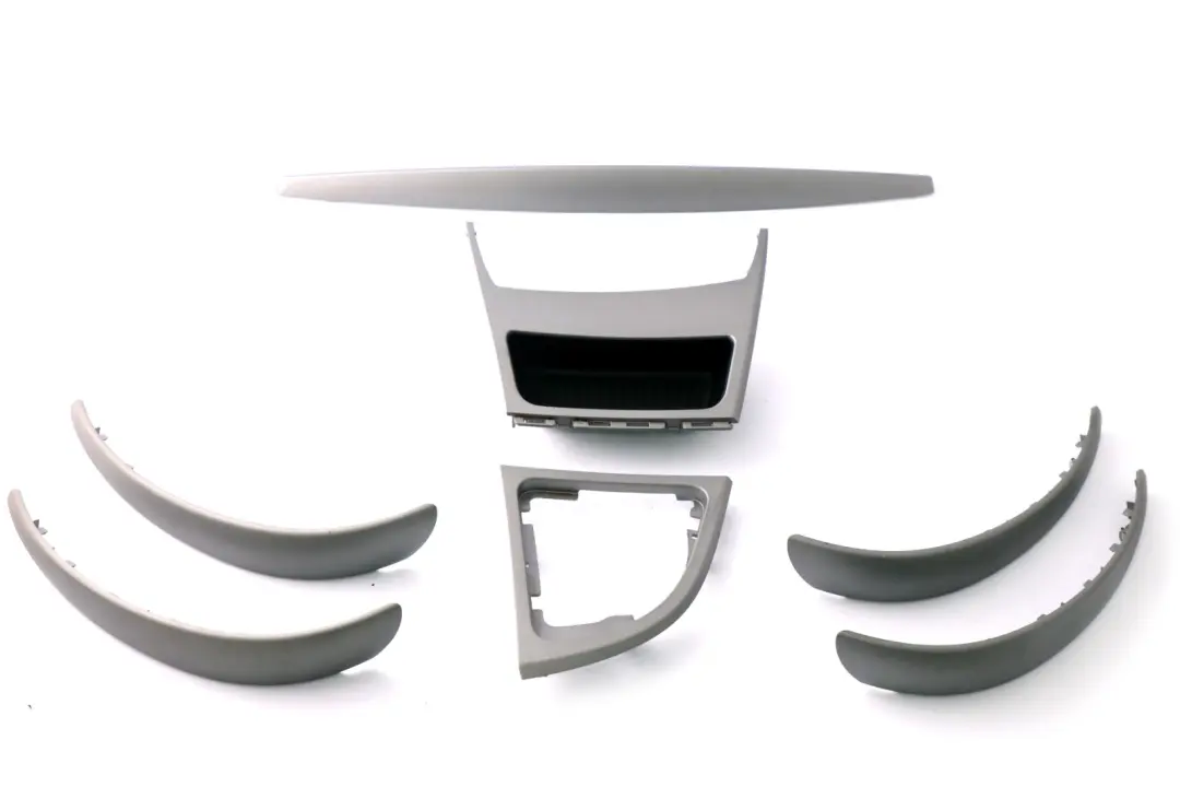 BMW 1 Series E87 LCI Silver Decor Trim Set Dash Dashboard Ashtray Titan Matt - SKU rhd-7129142-10 - Part number 7129142
