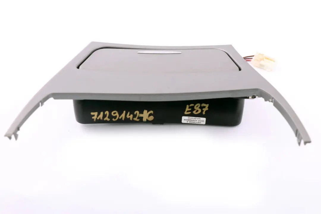 BMW 1 Series 16 E81 E87 E87N E88 Ashtray Finisher Trim Tray Decor Cover Silver - SKU rhd-7129142-16 - Part number 7078571