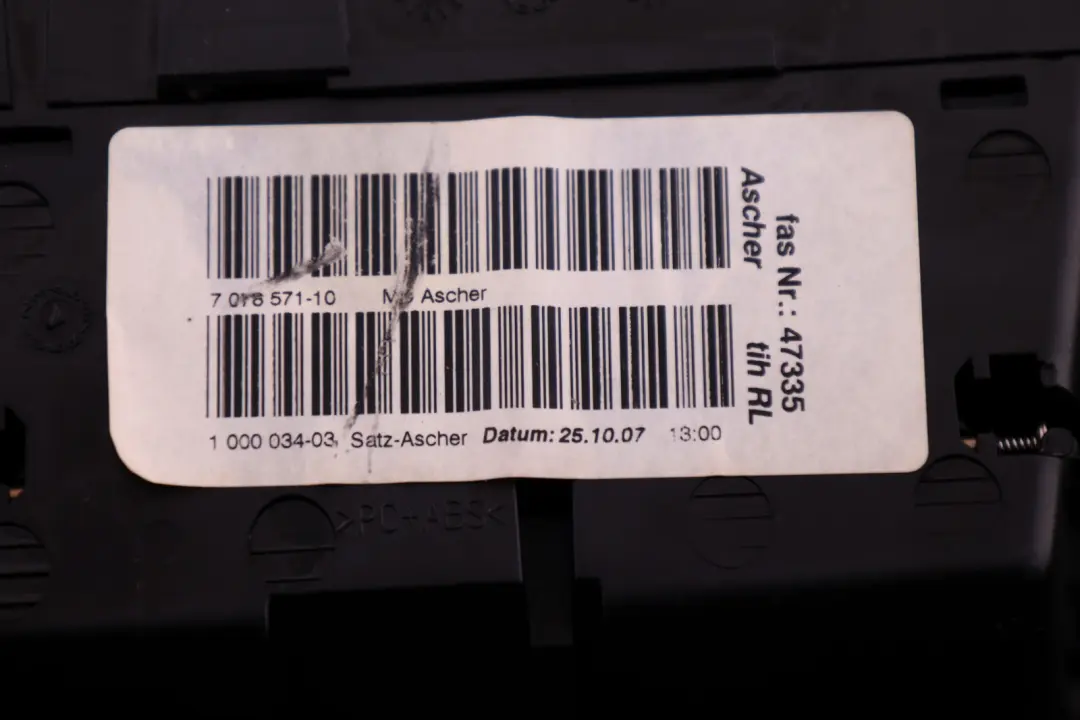 BMW 1 Series 3 E81 E87 Ashtray Finisher Tray Front Decor Light Titan 7078571 - SKU rhd-7129142-3 - Part number 7129142