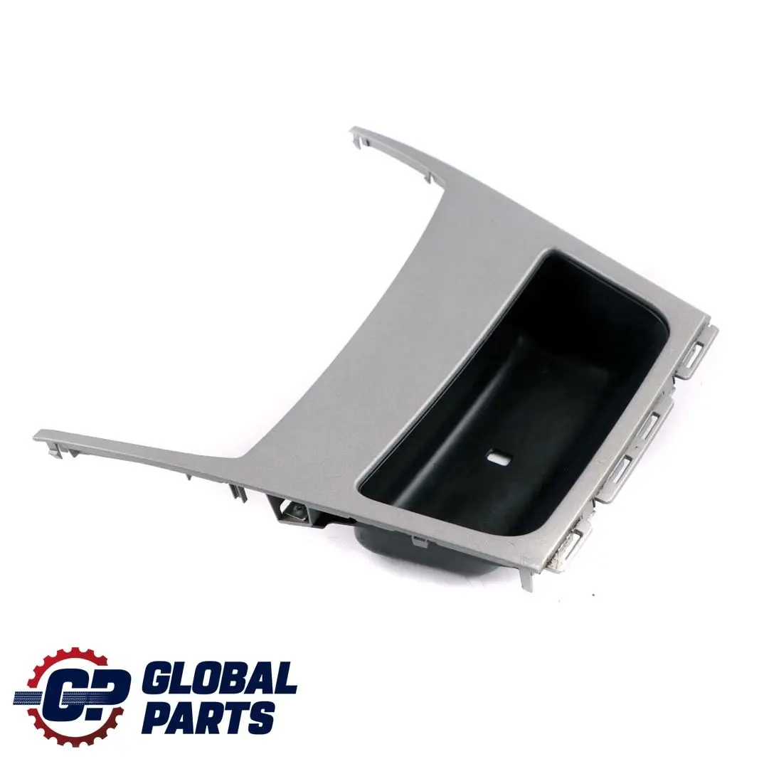 Console Storage Finisher Trim Tray Decor Front Titan Silver to BMW 1 E81 E87 5 with Part number 7129142 BMW 1 E81 E87 5 Console Storage Finisher Trim Tray Decor Front Titan Silver - SKU rhd-7129142-5 - Part number 7129142