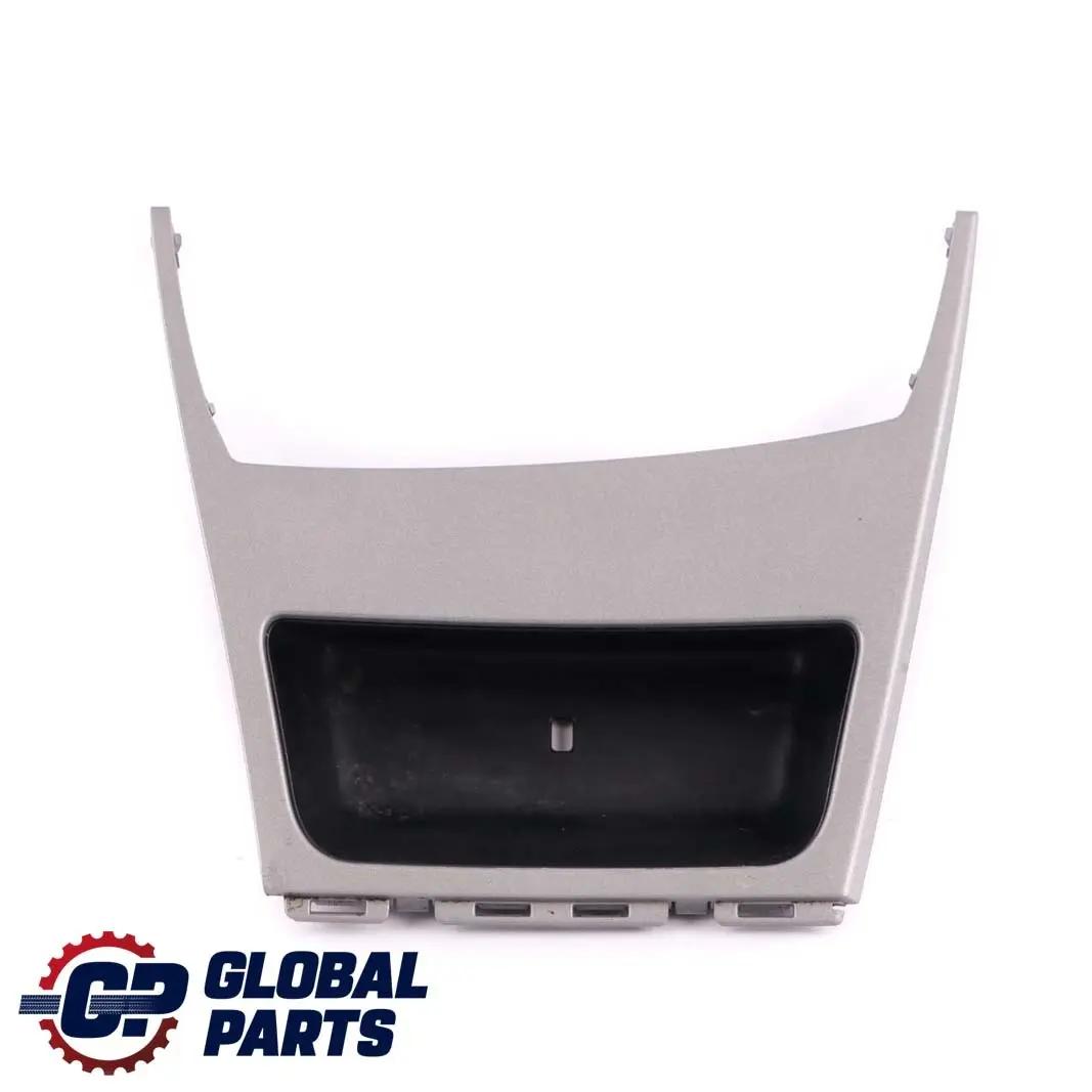 Console Storage Finisher Trim Tray Decor Front Titan Silver to BMW 1 E81 E87 5 with Part number 7129142 BMW 1 E81 E87 5 Console Storage Finisher Trim Tray Decor Front Titan Silver - SKU rhd-7129142-5 - Part number 7129142