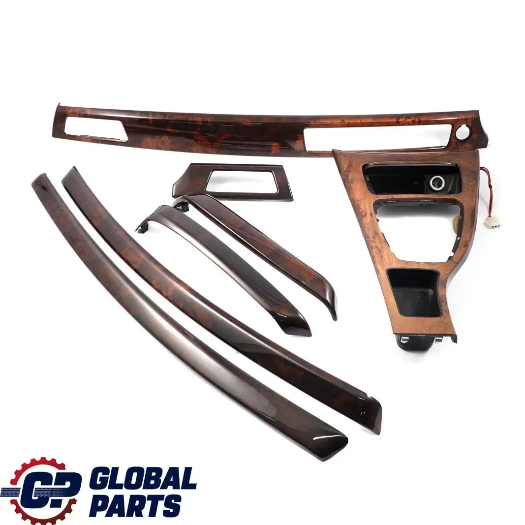BMW 3 Series 1 E90 E91 Complete Interior Trim Set Dashboard Wood Burr Walnut - SKU rhd-7129549-1 - Part number 7129549