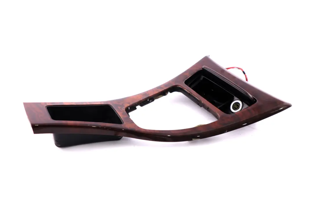 Centre Console Decor Cover Ashtray Wood Burr Walnut to BMW 3 Series 4 E90 E91 with Part number 7129549 BMW 3 Series 4 E90 E91 Centre Console Decor Cover Ashtray Wood Burr Walnut - SKU rhd-7129549-4 - Part number 7129549