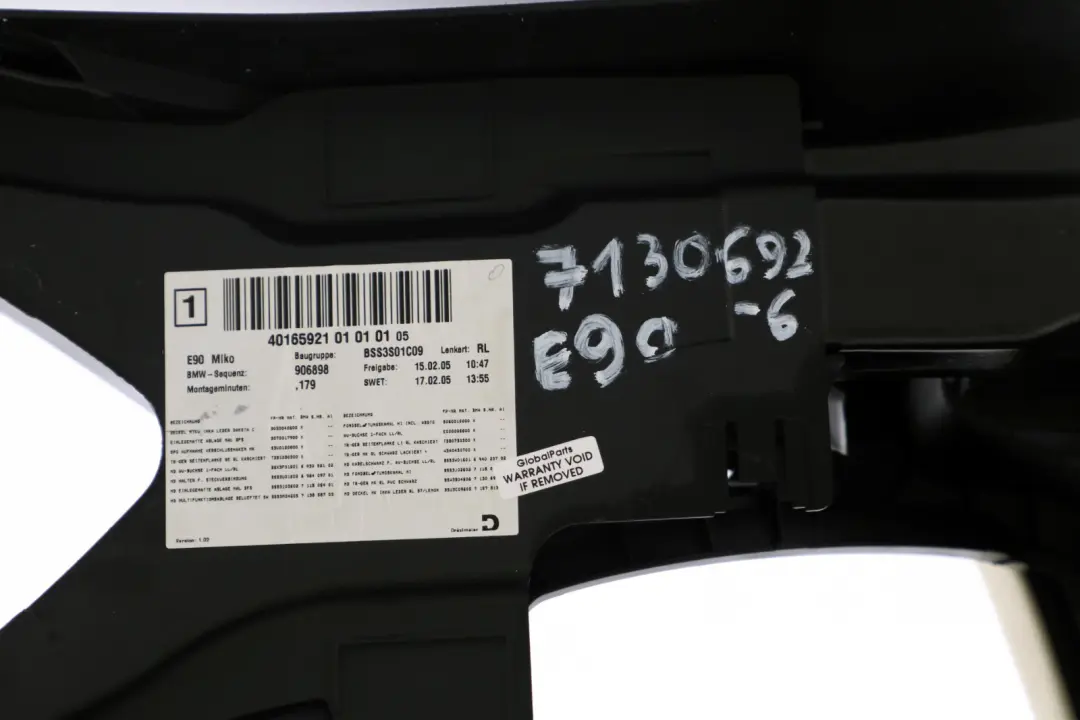 Centre Console Armrest Black Lemon to BMW 3 Series E90 E91 with Part number 7130692 BMW 3 Series E90 E91 Centre Console Armrest Black Lemon - SKU rhd-7130692-6 - Part number 7130692