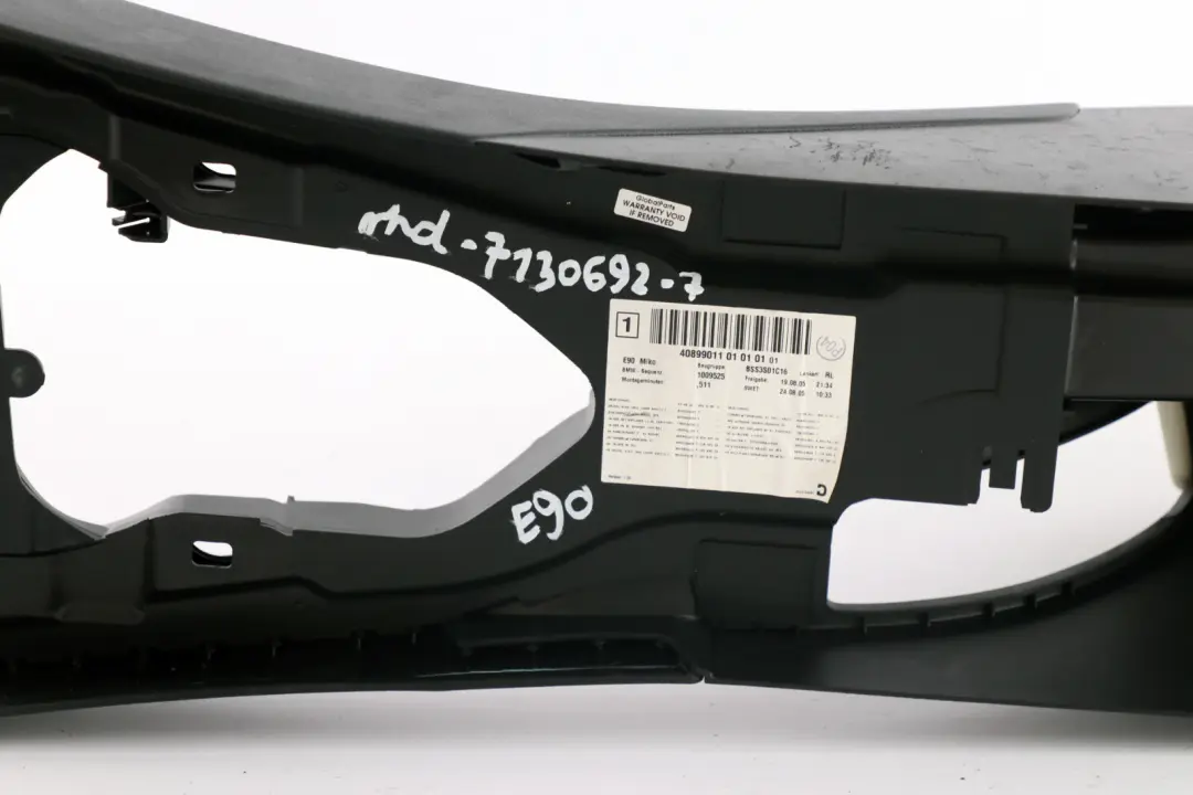 BMW 3 Series E90 E91 7 Centre Console Leather Armrest Black Lemon - SKU rhd-7130692-7 - Part number 7130692