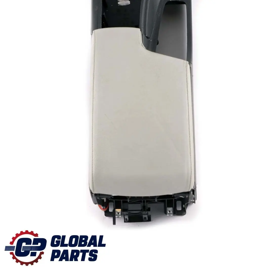 BMW 3 Series E90 E91 Centre Console Leather Armrest Black Jade Grey - SKU rhd-7130692-8 - Part number 7130692