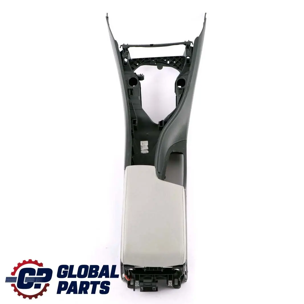 BMW 3 Series E90 E91 Centre Console Leather Armrest Black Jade Grey - SKU rhd-7130692-8 - Part number 7130692