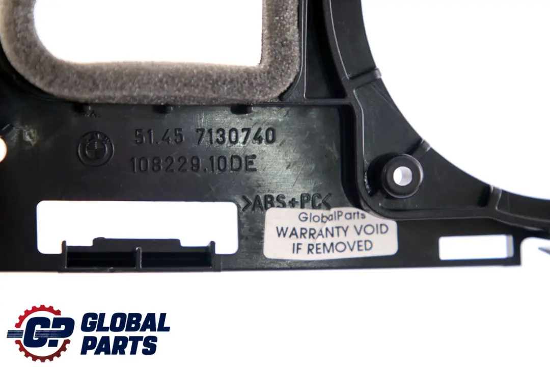 BMW 3 Series E90 E91 E92 Adapter plate Trim Panel Cover Dashboard Dash Black - SKU rhd-7130740-2 - Part number 51457130740